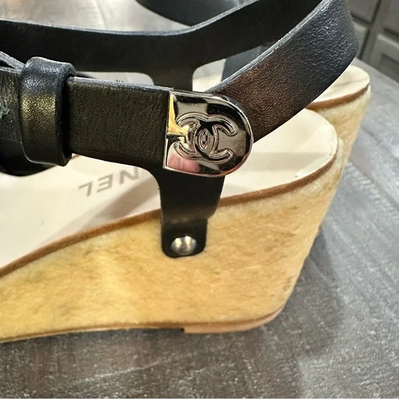 Chanel Black Women's Sandals - Picture 2 of 9